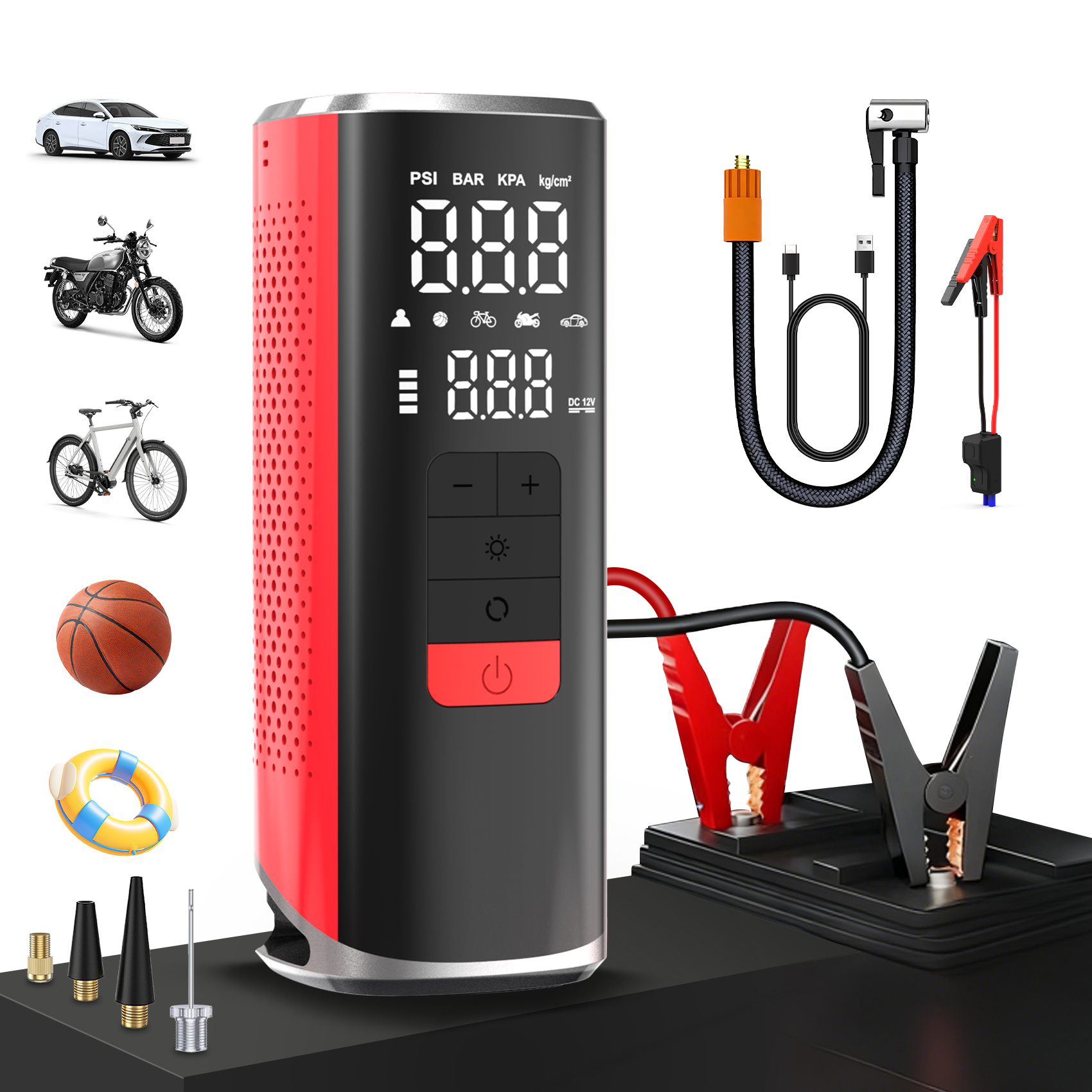 V1 Car-mounted jump start and air inflation pump