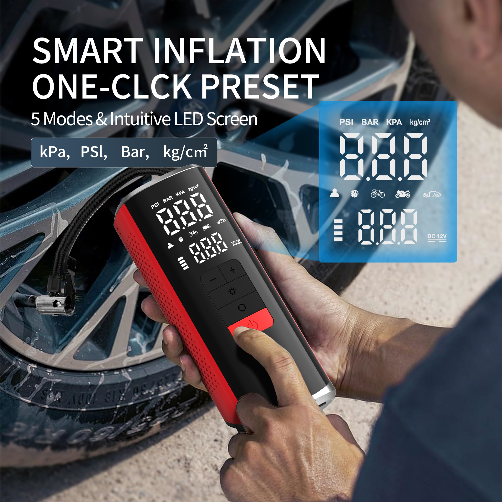 V1 Car-mounted jump start and air inflation pump