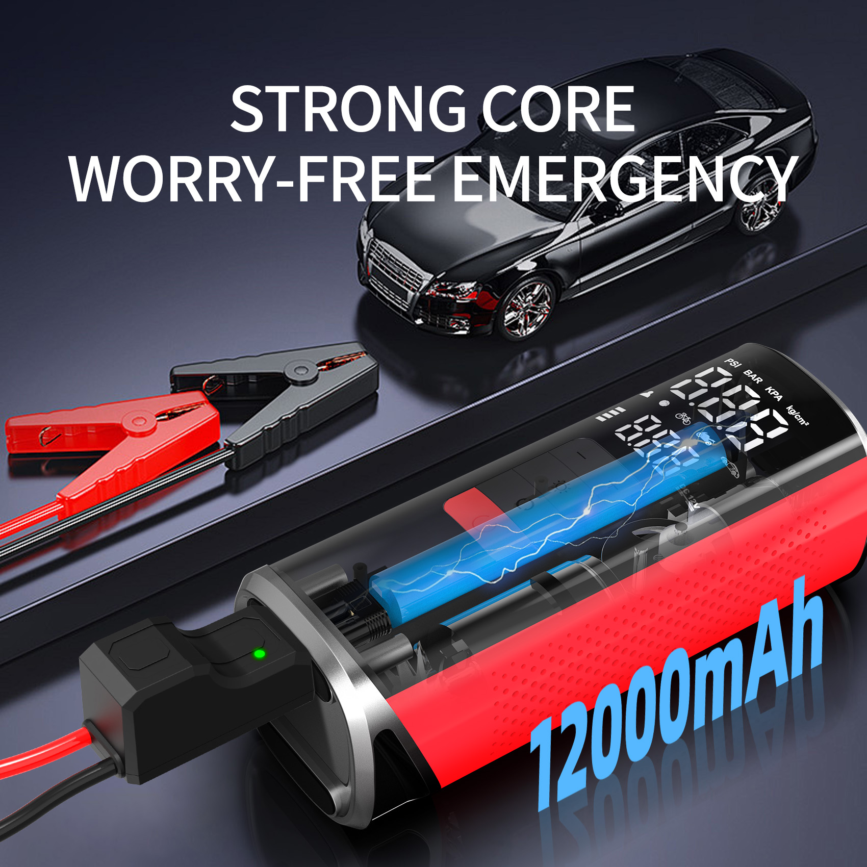 V1 Car-mounted jump start and air inflation pump