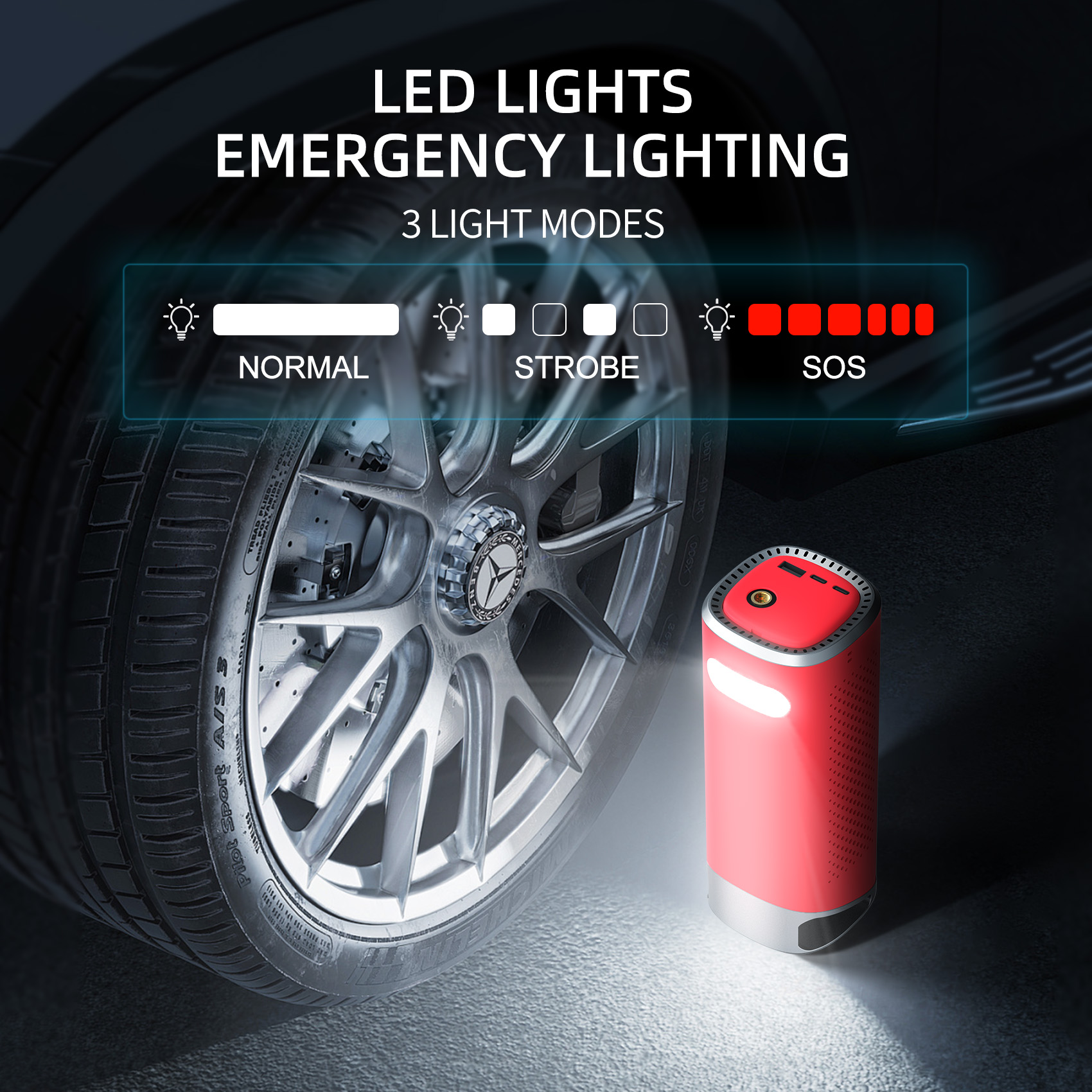 V1 Car-mounted jump start and air inflation pump