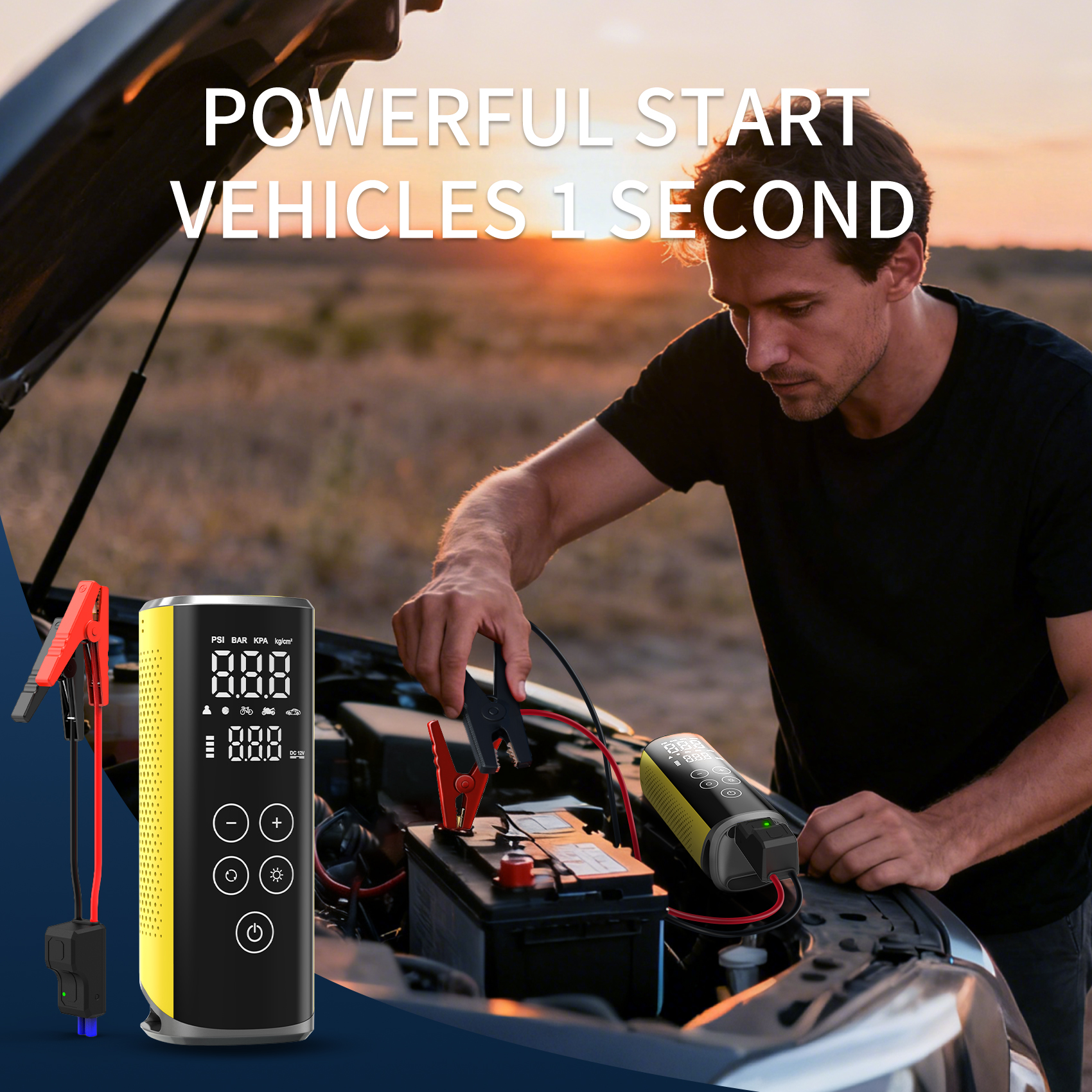 V1 Touch-inflating battery booster pump