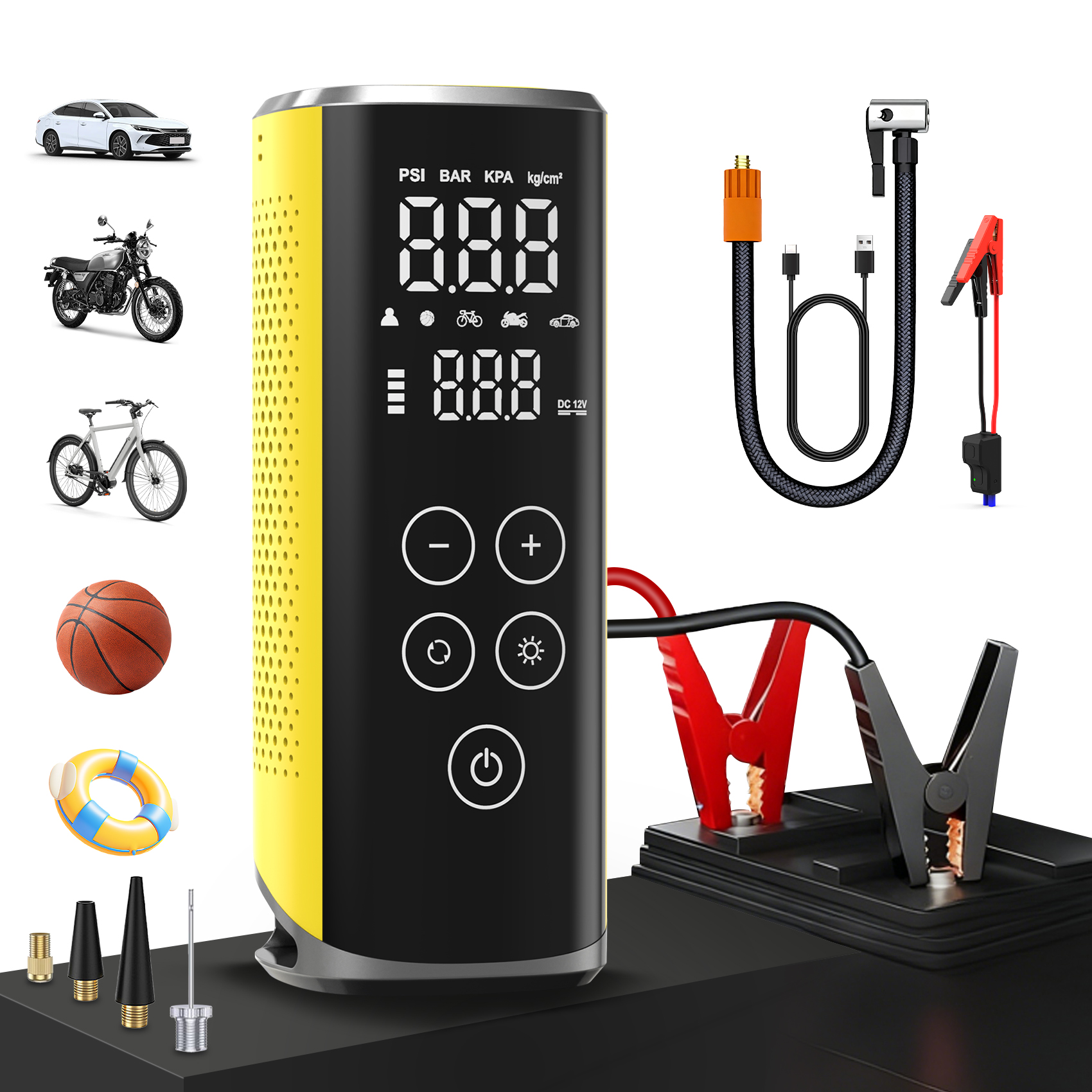V1 Touch-inflating battery booster pump