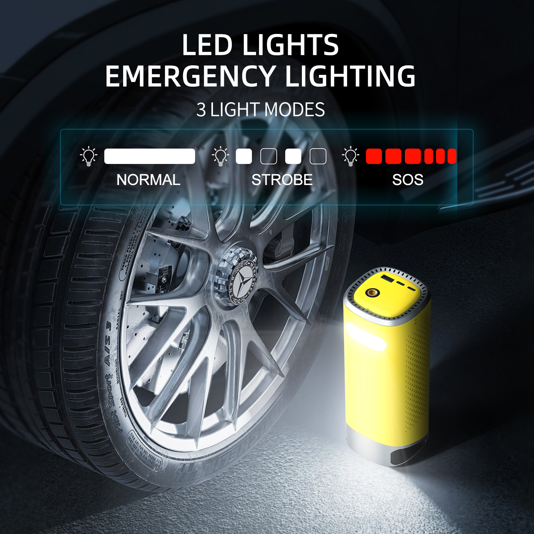V1 Touch-inflating battery booster pump