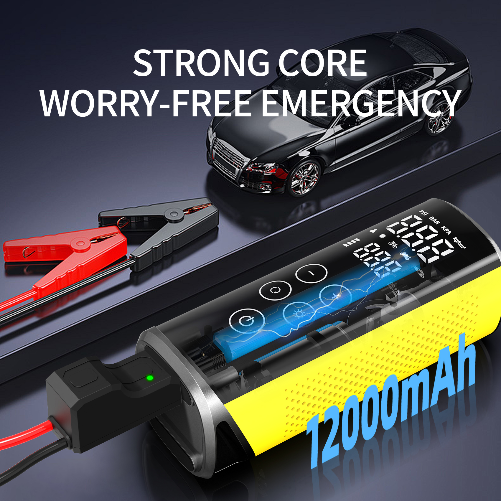 V1 Touch-inflating battery booster pump